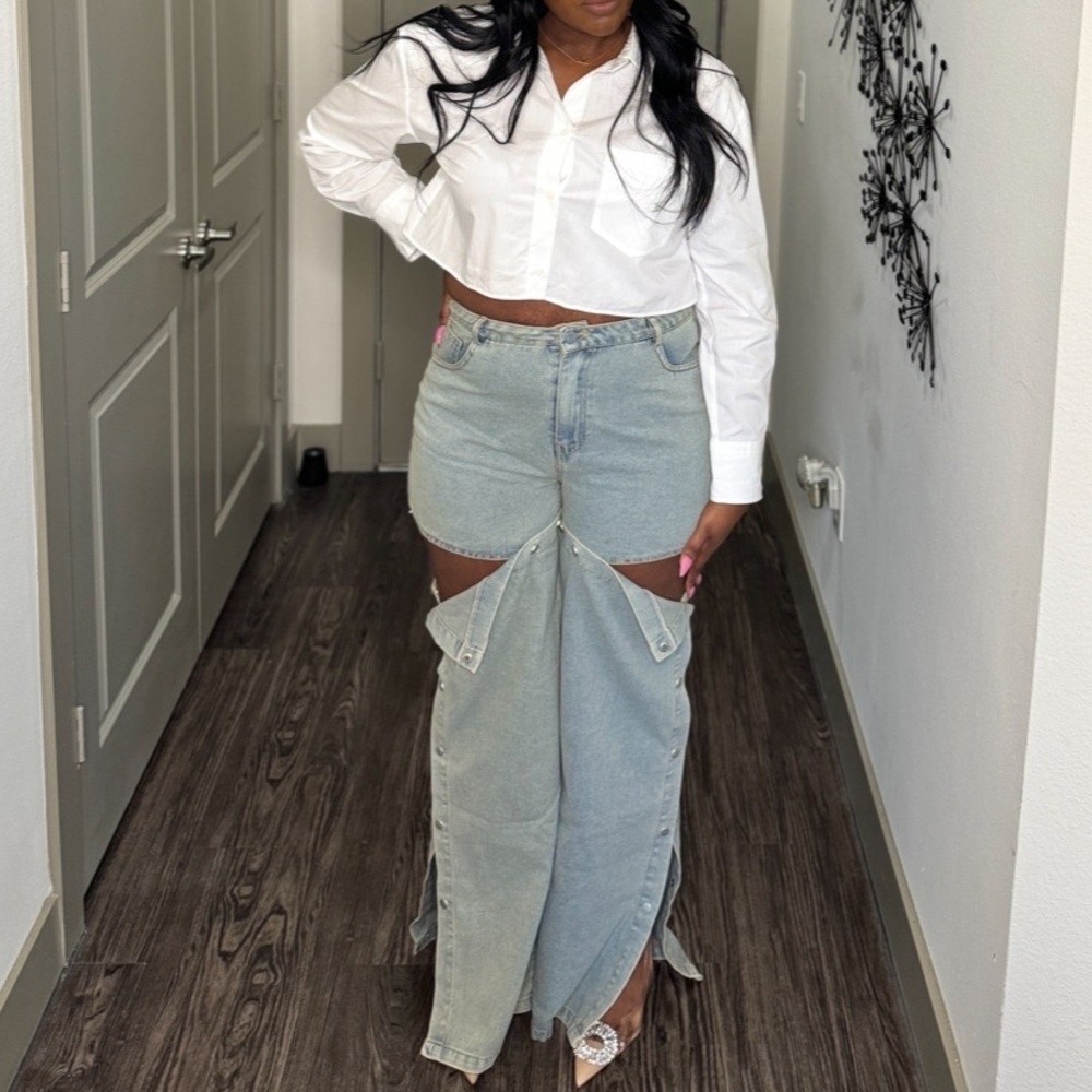 Denim Button Up Jeans - Brand New w/tags